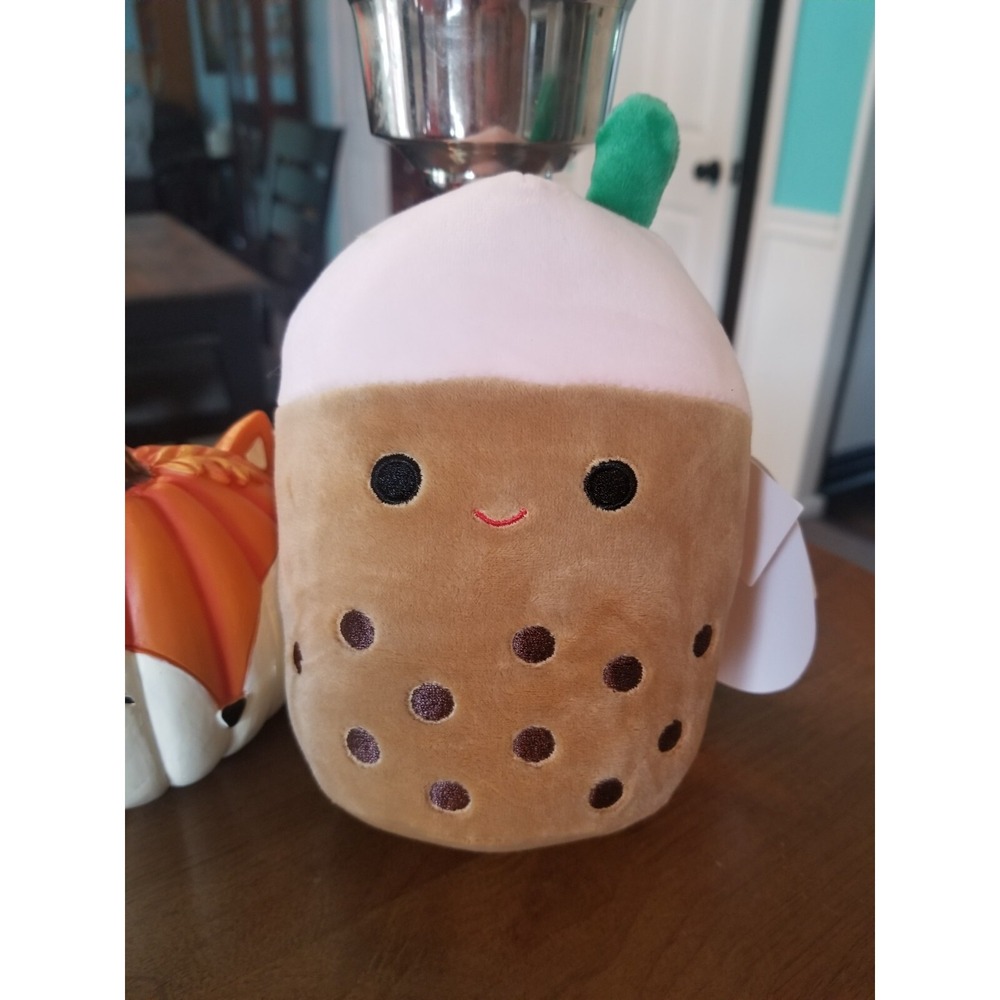 Squishmallow 5 inch Bernice Brown Boba Tea Claires Food Squad 2020 Plush